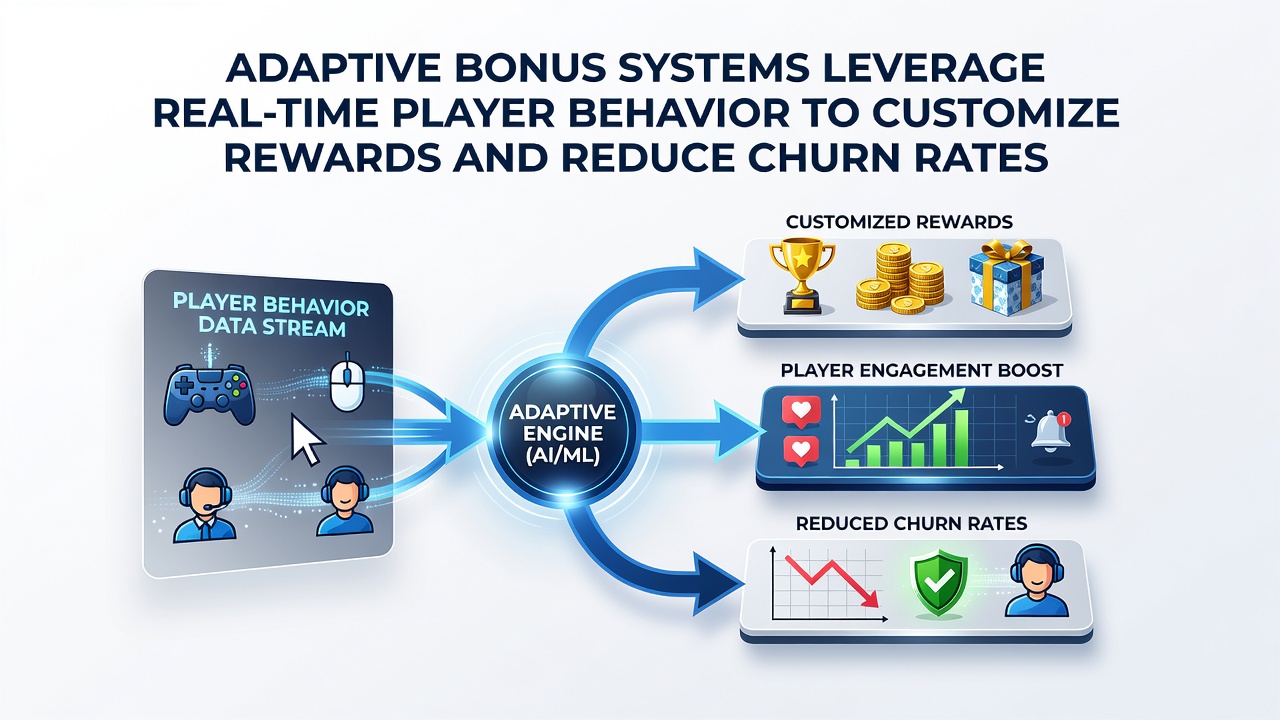 Casino dashboard displaying real-time player behavior metrics and adaptive bonus recommendations