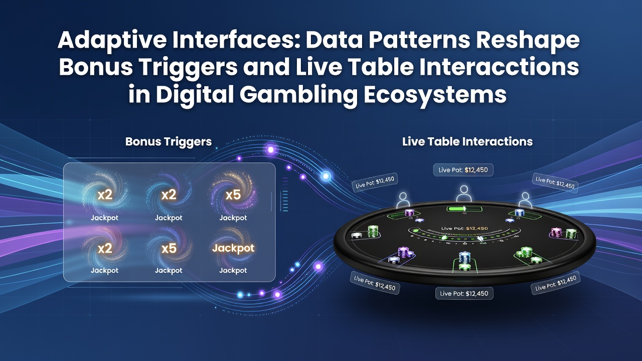 Data visualization showing adaptive interface patterns in digital gambling systems