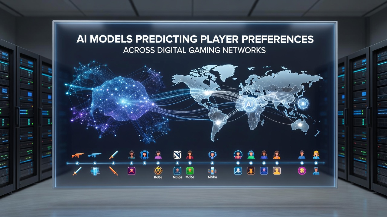 Visualization of AI predictive analytics for gaming preferences