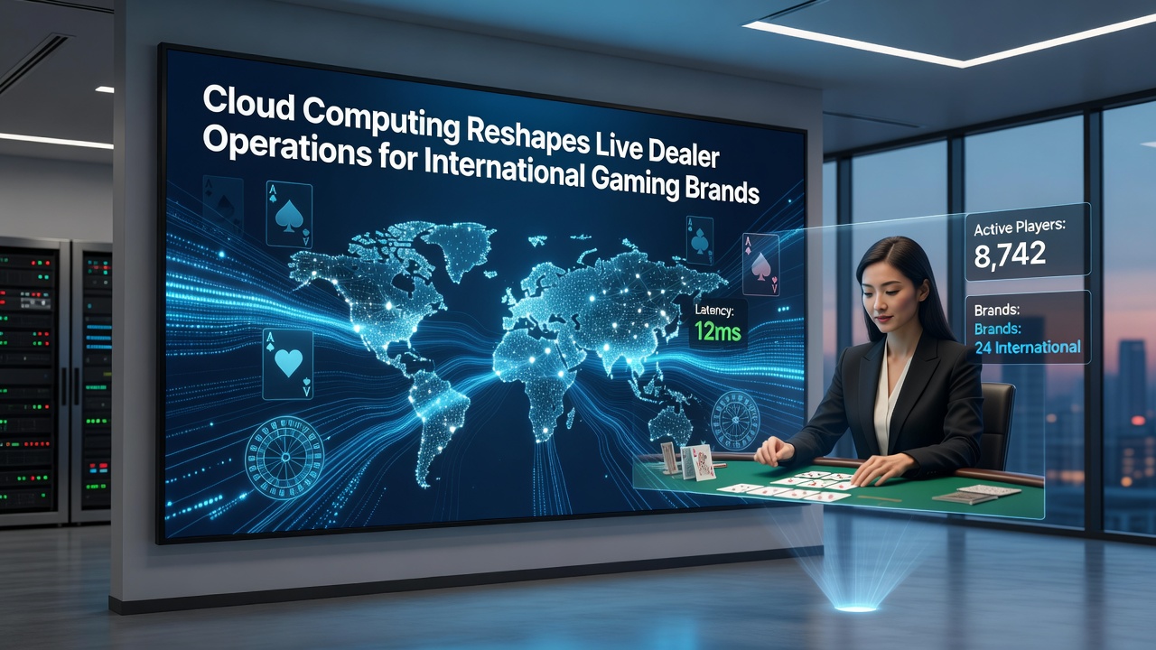 Cloud servers processing live dealer streams for international casino platforms