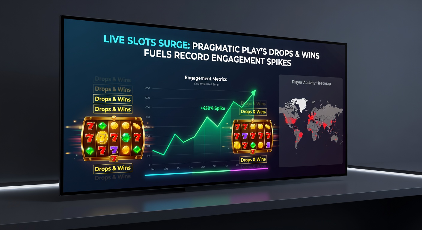 Dynamic screenshot of a Drops & Wins leaderboard on a Pragmatic Play live slots game, highlighting top players and massive prize pools